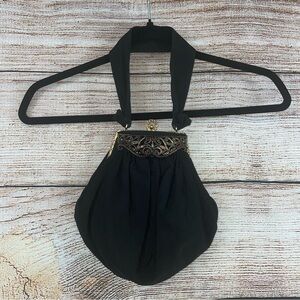 Vintage Guild 1940’s Black Evening Bag
